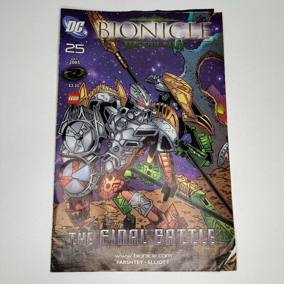 Lego Bionicle #25 The Final Battle DC Comics July 2005 - Picture 1 of 7